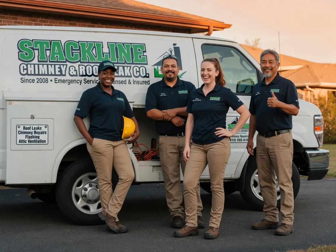 Chimney flashing repair company in Huntsville, MO